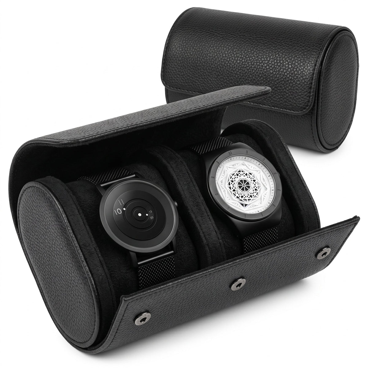 Premium Double Watch Travel Case
